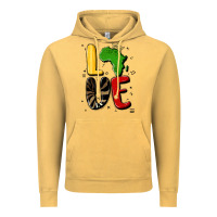 Vintage Mustard africa love Vintage Hoodie - MaliasSmallBusiness