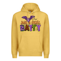 Antique Gold just a little batty Premium Hoodie - CowGirlArtShop