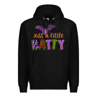 Black just a little batty Premium Hoodie - CowGirlArtShop