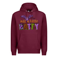 Burgundy just a little batty Premium Hoodie - CowGirlArtShop