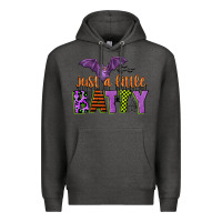 Charcoal Heather just a little batty Premium Hoodie - CowGirlArtShop