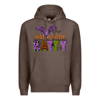 Coffee just a little batty Premium Hoodie - CowGirlArtShop