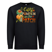 Black cutest pumpkin in the patch Premium Sweatshirt - CowGirlArtShop