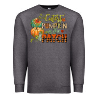 Charcoal Heather cutest pumpkin in the patch Premium Sweatshirt - CowGirlArtShop