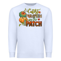 White cutest pumpkin in the patch Premium Sweatshirt - CowGirlArtShop