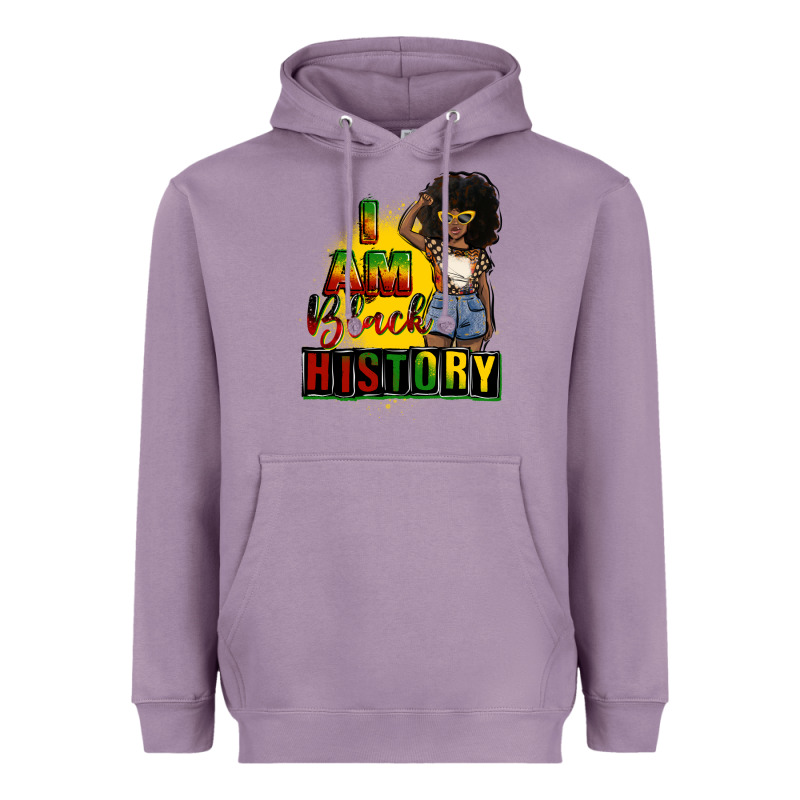 I Am Black History Juneteenth Heavyweight Hoodie by CowGirlArtShop | Teevron