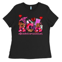 Black valentines day rca resident care assistant Ladies Tee - AdoDesignShop