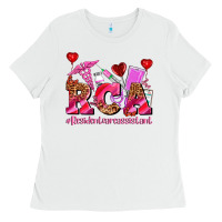 White valentines day rca resident care assistant Ladies Tee - AdoDesignShop