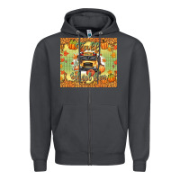 Smoke fall school bus Zipper Hoodie - texasbilliewilder