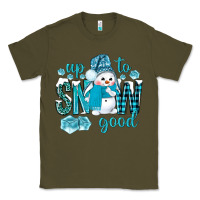 Army Green up to snow good and cute snowman Classic Tee - NancyCooperArtShop