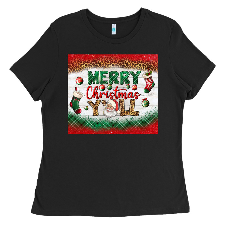 Merry Christmas Y'all Tumbler Ladies Tee by BundleAndBundleShop | Teevron