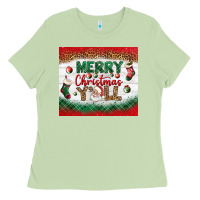 Matcha merry christmas y'all tumbler Ladies Tee - BundleAndBundleShop