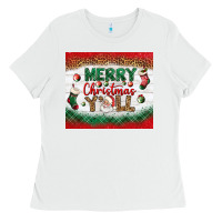 White merry christmas y'all tumbler Ladies Tee - BundleAndBundleShop
