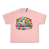 Salmon childcare life Urban Heavy Tee - MaliasSmallBusiness
