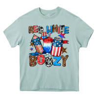 Arona red white boozy Heavy Core Tee - AdoDesignShop