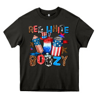 Asphalt red white boozy Heavy Core Tee - AdoDesignShop