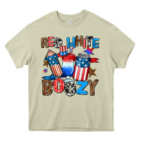 Mossy red white boozy Heavy Core Tee - AdoDesignShop