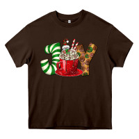 Chocolate Brown Joy Heavy Core Tee - BundleAndBundleShop
