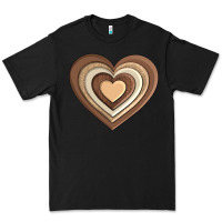 Black melanin heart Premium Tee - AdoDesignShop