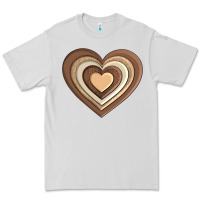 Dove Grey melanin heart Premium Tee - AdoDesignShop