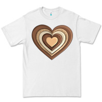 White melanin heart Premium Tee - AdoDesignShop