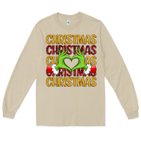 Mushroom christmas grinch heart hands Long Sleeve Tee - MaliasSmallBusiness