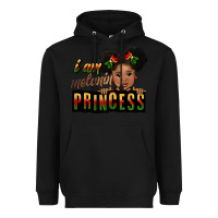 Black i am melanin princess black peekaboo Heavyweight Hoodie - CowGirlArtShop