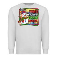 Dove Grey theres snowbody cooler than me Premium Sweatshirt - CowGirlArtShop