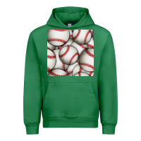 Emerald baseball seamless pattern Urban Hoodie - BundleAndBundleShop