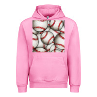 Fuchsia Pink baseball seamless pattern Urban Hoodie - BundleAndBundleShop