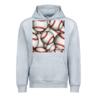 Heather Grey baseball seamless pattern Urban Hoodie - BundleAndBundleShop