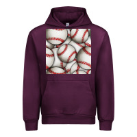 Mauve Wine baseball seamless pattern Urban Hoodie - BundleAndBundleShop