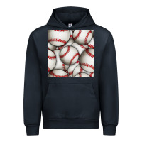 Navy baseball seamless pattern Urban Hoodie - BundleAndBundleShop