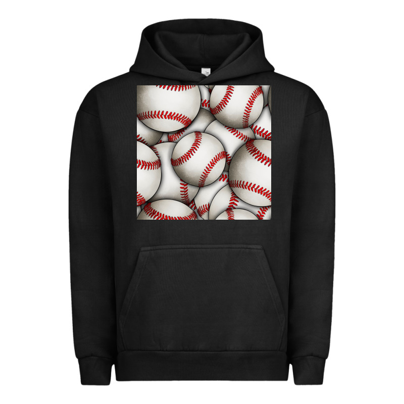 Baseball Seamless Pattern Urban Hoodie by BundleAndBundleShop | Teevron