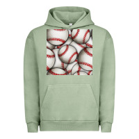 Pigment Oil Green baseball seamless pattern Urban Hoodie - BundleAndBundleShop