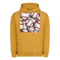 Pigment Peanut Butter baseball seamless pattern Urban Hoodie - BundleAndBundleShop