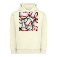 Pigment Pistachio baseball seamless pattern Urban Hoodie - BundleAndBundleShop