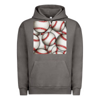 Pigment Tornado baseball seamless pattern Urban Hoodie - BundleAndBundleShop