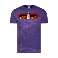 Cloud Purple Christmas snowman Vintage Tee - JahusDesignShop