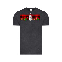 Vintage Black Christmas snowman Vintage Tee - JahusDesignShop