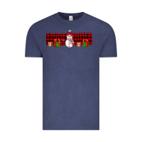 Vintage Denim Christmas snowman Vintage Tee - JahusDesignShop