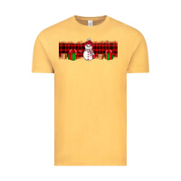 Vintage Mustard Christmas snowman Vintage Tee - JahusDesignShop