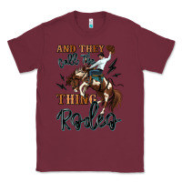 Burgundy and they call the thing rodeo cowboy Classic Tee - MaliasSmallBusiness