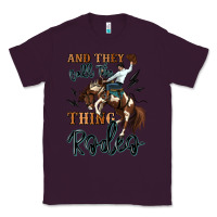 Plum and they call the thing rodeo cowboy Classic Tee - MaliasSmallBusiness