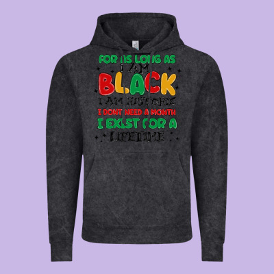 Black  Lifetime Vintage Hoodie Designed By Maliassmallbusiness