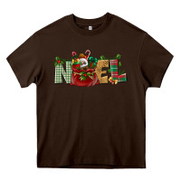 Chocolate Brown noel Heavy Core Tee - BundleAndBundleShop