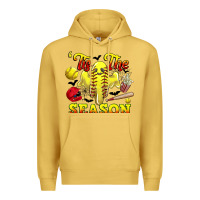 Antique Gold tis the season softball halloween Premium Hoodie - CowGirlArtShop