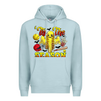 Tis The Season Softball Halloween Premium Hoodie | Teevron