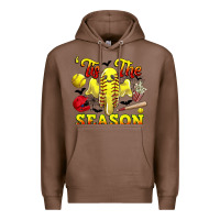 Chestnut tis the season softball halloween Premium Hoodie - CowGirlArtShop