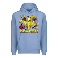 Colony Blue tis the season softball halloween Premium Hoodie - CowGirlArtShop